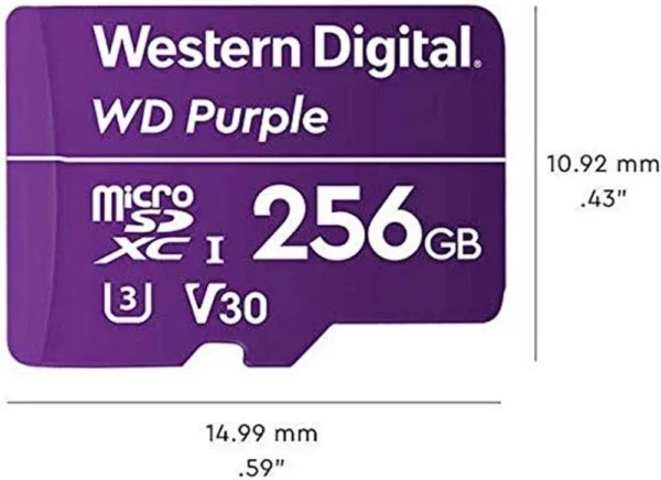51SLUqaNBlL._AC_SL1000_ Western Digital WD Purple 32GB microSDHC Class 10 Surveillance Memory Card - WDD032G1P0A