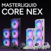 Cooler Master MasterLiquid Core Nex 240 White ARGB AIO Liquid CPU Cooler - MLX-D24M-A18PA-RW