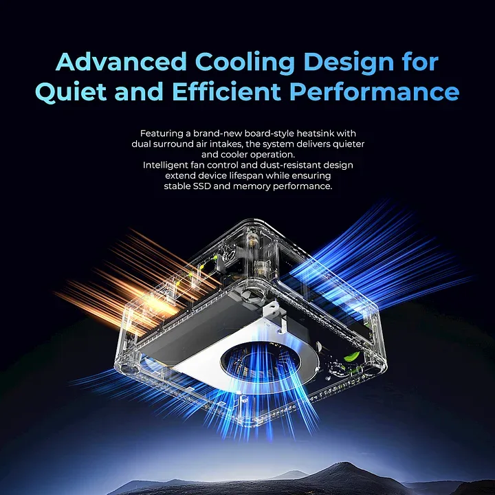 GMKtec NucBox M5 Ultra Mini PC AMD Ryzen 7 7730U 16GB RAM 512GB SSD Dual 2.5G LAN - GMKtec Nucbox M5 Ultra
