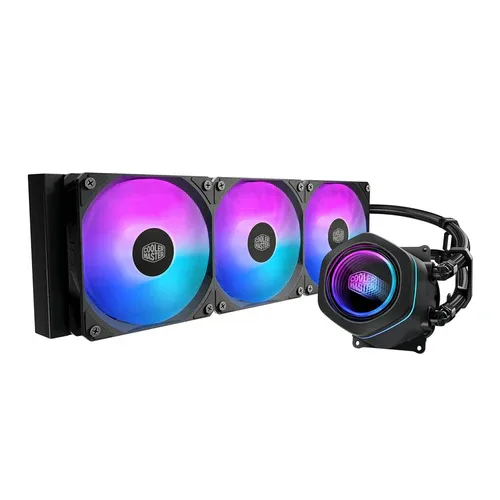 Cooler Master MasterLiquid Core Nex 360 Black ARGB Liquid CPU Cooler 360mm Radiator Dual Chamber Pump - MLX-D36M-A18PA-RD