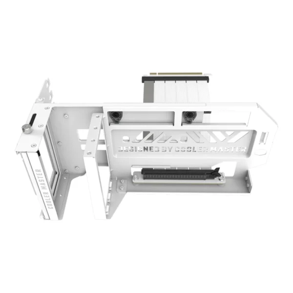 Cooler Master Vertical Graphics Card Holder Kit V3 White Gen5 with PCIe 4.0 Riser Cable - MCA-U000C-WFVK03