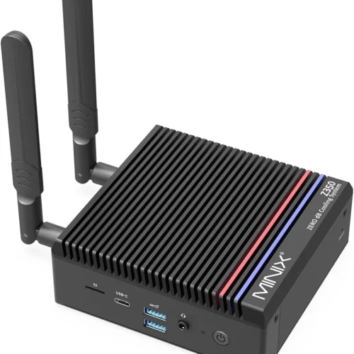 MINIX Intel Core i3-N350 Fanless Mini PC 16GB RAM 512GB SSD 2.5G LAN Wi-Fi 6 Dual HDMI 4K Windows 11 Pro - NEO Z350-0dB 512GB