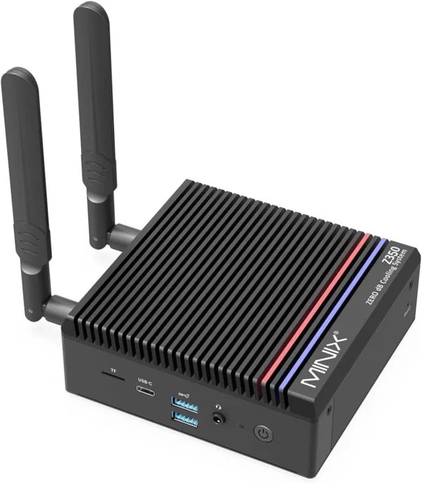 MINIX Intel Core i3-N350 Fanless Mini PC 16GB RAM 512GB SSD 2.5G LAN Wi-Fi 6 Dual HDMI 4K Windows 11 Pro - NEO Z350-0dB 512GB