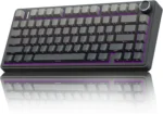 AULA F75 Pro 75% Tri-Mode Wireless Mechanical Gaming Keyboard Gradient Black Side-Printed PBT LEOBOG Reaper Switch 4000Mah Battery