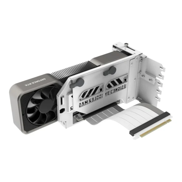Cooler Master Vertical Graphics Card Holder Kit V3 White Gen5 with PCIe 4.0 Riser Cable - MCA-U000C-WFVK03