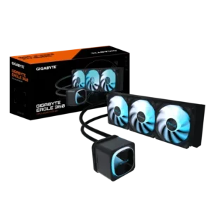 GIGABYTE EAGLE 360MM ARGB AIO Liquid CPU Cooler 3200 RPM Pump 360mm Radiator Triple 120mm Fans - GP-GIGABYTE-EAGLE-360