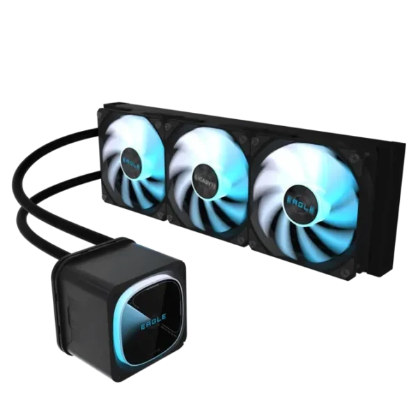 GIGABYTE EAGLE 360MM ARGB AIO Liquid CPU Cooler 3200 RPM Pump 360mm Radiator Triple 120mm Fans - GP-GIGABYTE-EAGLE-360