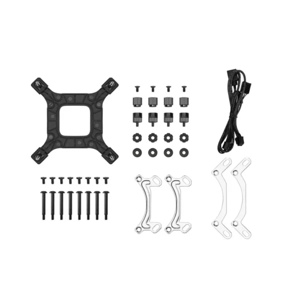 6933412729723_04 DeepCool LE240 V2 Zero Dark 240mm AIO Liquid Cooler with ARGB - Black - R-LE240ZERO-BKLNMD-G-1