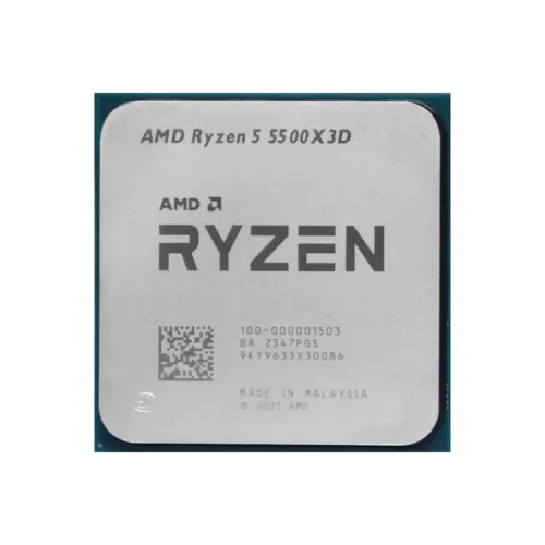 AMD Ryzen 5 5500X3D 6-Core 12-Thread Tray Desktop Processor 4GHz Boost 96MB L3 3D V-Cache AM4 - 100-000001504