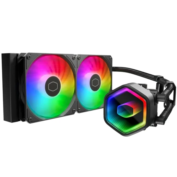 Cooler Master MasterLiquid 240 Core II Black ARGB 240mm AIO Liquid CPU Cooler - MLW-D24M-A18PA-R1