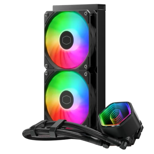 Cooler Master MasterLiquid 240 Core II Black ARGB 240mm AIO Liquid CPU Cooler - MLW-D24M-A18PA-R1