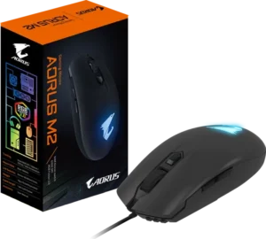GIGABYTE AORUS M2 Ambidextrous Lightweight RGB Gaming Mouse 6200 DPI Pixart 3327 - GP-AORUS-M2