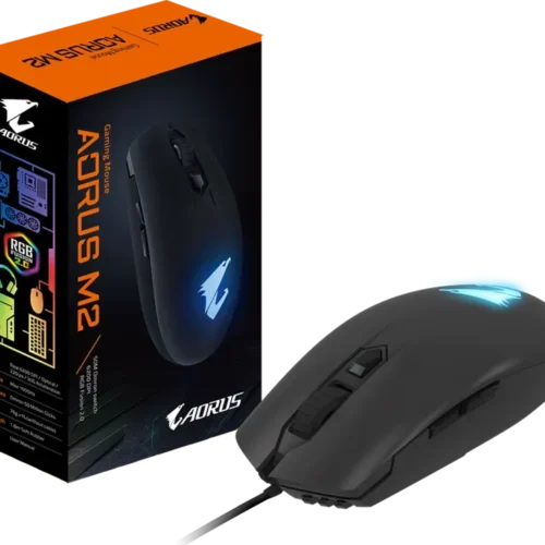 GIGABYTE AORUS M2 Ambidextrous Lightweight RGB Gaming Mouse 6200 DPI Pixart 3327 - GP-AORUS-M2