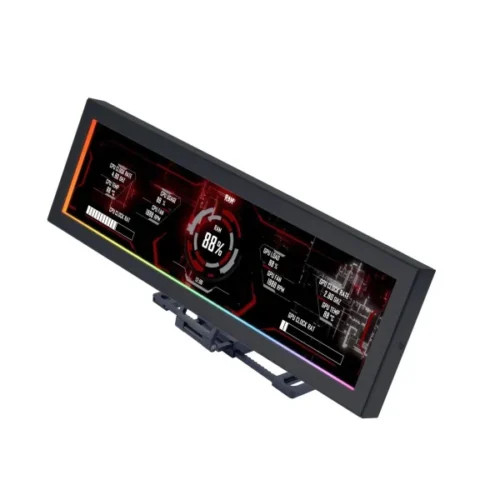 Lian Li 8.8" Universal Screen Mount PC Hardware Monitor HD 1920x480 ARGB Black - G89.SM088X.00