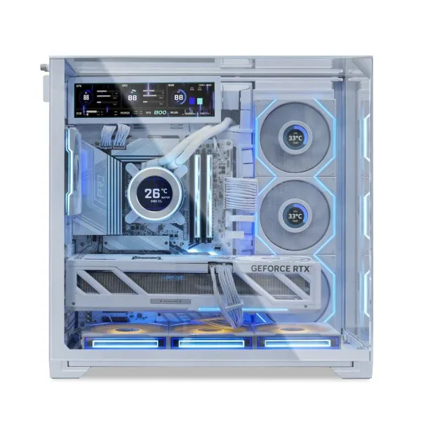 8in_22 Lian Li 8.8" Universal Screen Mount White PC Hardware Monitor 60Hz IPS LCD 1920x480 ARGB - G89.SM088W.00