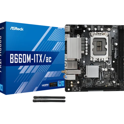 ASRock B660M-ITX/ac Intel B660 LGA1700 DDR4 Mini-ITX Motherboard - ASROCK B660M-ITX/AC