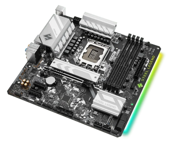 ASRock B660M Steel Legend Intel B660 LGA1700 DDR4 Micro ATX Motherboard - ASROCK B660M STEEL LEGEND