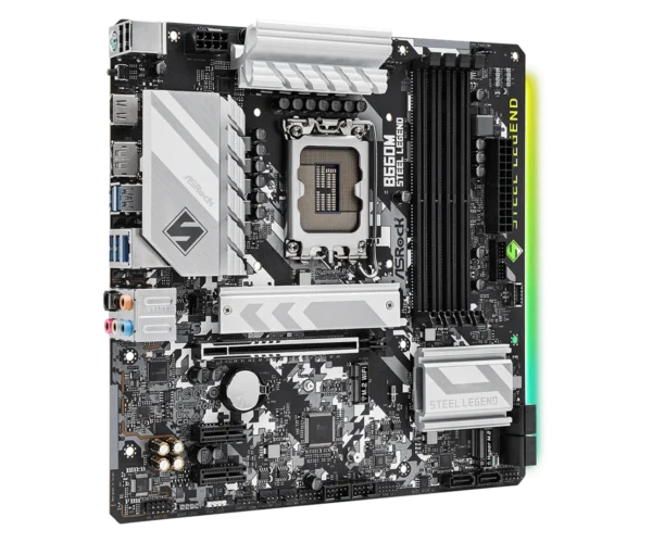 ASRock B660M Steel Legend Intel B660 LGA1700 DDR4 Micro ATX Motherboard - ASROCK B660M STEEL LEGEND