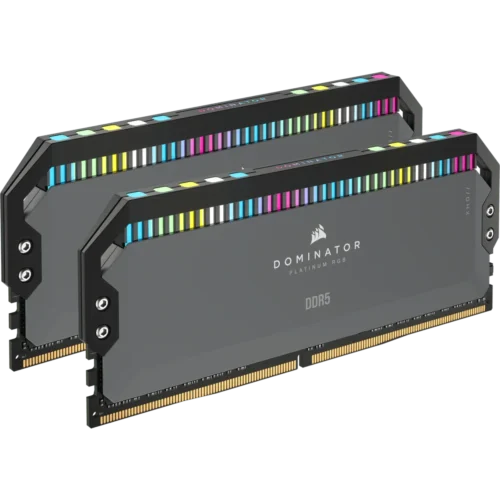 Corsair Dominator Platinum RGB 32GB 2x16GB DDR5 5200MTs CL40 Grey AMD EXPO Intel XMP - CMT32GX5M2B5200Z40