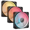 CORSAIR iCUE LINK LX120-R RGB 120mm PWM Reverse Fans Starter Kit Triple Pack Magnetic Dome - CO-9051050-WW