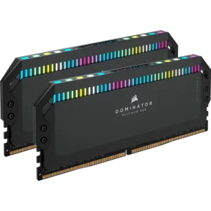 DOMINATOR_RGB_PLATINUM_BLACK_DDR5_01 CORSAIR DOMINATOR PLATINUM RGB 32GB (2x16GB) DDR5 5600MHz CL36 Intel XMP Memory Kit Black - CS-CMT32GX5M2B5600C36