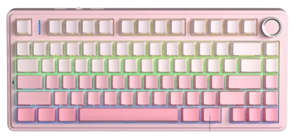 AULA F75 Tri-Mode Gasket Mechanical Wireless 75% Gaming Keyboard 80-Key RGB Tri-Mode Bluetooth 2.4G | 7 Colors | 2 Contour Series