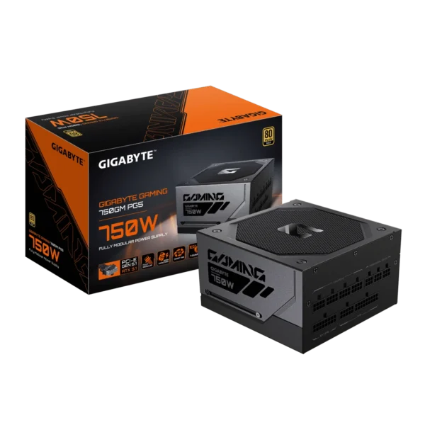 GIGABYTE GAMING PG5 80 PLUS Gold Fully Modular ATX 3.1 PCIe 5.1 Power Supply - GP-GME750GM-PG5 | GP-GME850GM-PG5