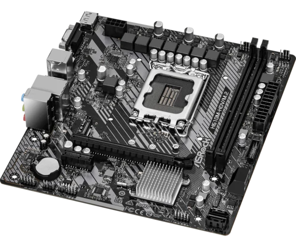 ASRock H610M-HDV/M.2 R2.0 Intel H610 LGA1700 Micro ATX DDR4 Motherboard - ASROCK H610M-HDV/M.2 R2.0