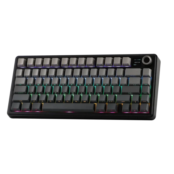 AULA F75 MAX 75% Tri-Mode Wireless Gasket Mechanical Keyboard TFT Screen Metal Knob Reaper Linear 4000mAh - Gradient Gray