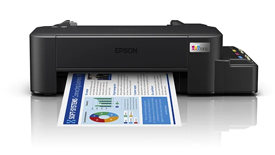 L121 (3) Epson EcoTank L121 A4 Single Function Ink Tank Printer - C11CD76503