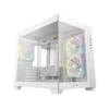 Deepcool CG330 3F White Panoramic Dual-Chamber Micro-ATX PC Case - R-CG330-WHNGM3-G