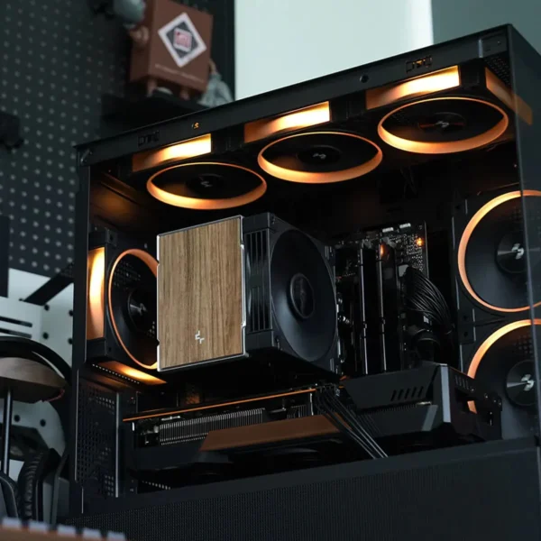 DeepCool AK500 G2 High Performance CPU Air Cooler 5 Heat Pipes 120mm PWM Fan Wood Grain - R-AK500G2-BKNNMN-GJD