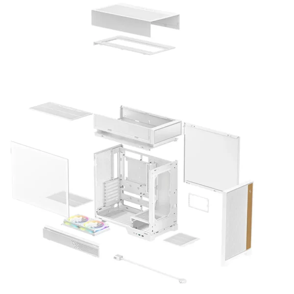 Deepcool CL660 White Hypersplit ATX Mid-Tower PC Case - R-CL660-WHNNA0-G-1