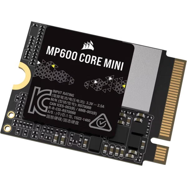 MP600_CORE_MINI_01 CORSAIR MP600 CORE MINI 1TB PCIe 4.0 Gen4 x4 NVMe M.2 2230 SSD - CS-CSSD-F1000GBMP600CMN