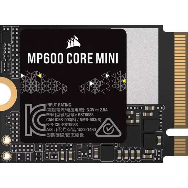MP600_CORE_MINI_14 CORSAIR MP600 CORE MINI 1TB PCIe 4.0 Gen4 x4 NVMe M.2 2230 SSD - CS-CSSD-F1000GBMP600CMN