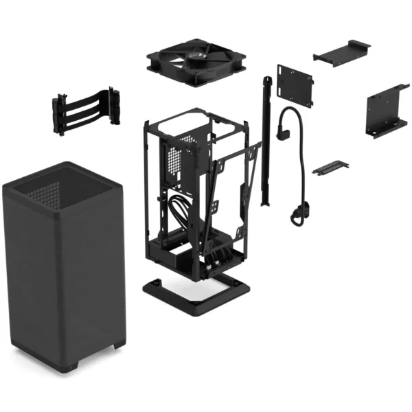 Fractal Design Mood Black Mini-ITX Fabric Pillar Case - FD-C-MOD1N-02