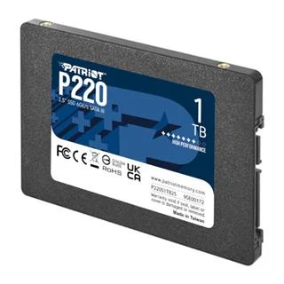 P220S1TB25-2 Patriot P220 1TB Internal SSD - 2.5 Inch SATA III - Up to 550MB/s - P220S1TB25