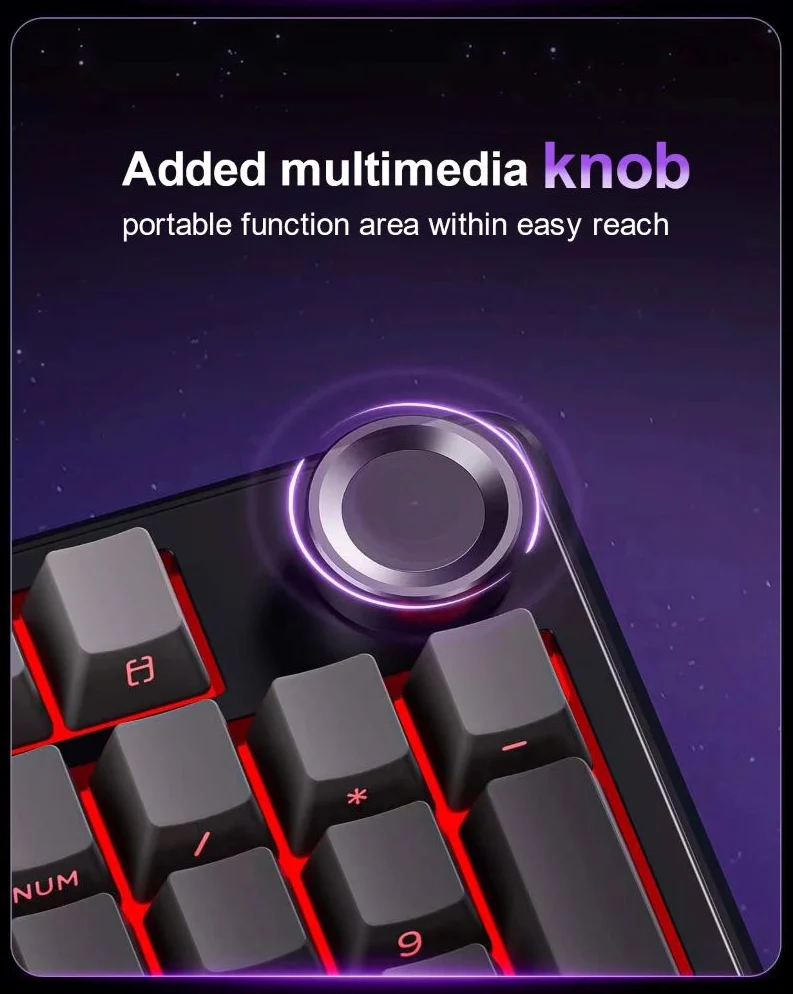 AULA F99 PRO 100% Tri-Mode Wireless Gasket RGB Mechanical Keyboard 108-Key 8000mAh | 3 Colors