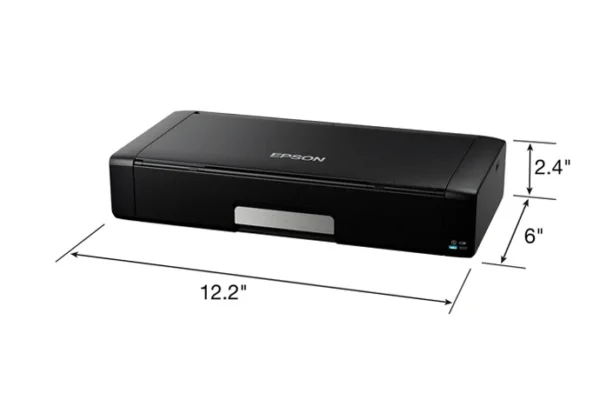Epson WorkForce WF-100 Portable Wireless Color Inkjet Printer 1.44-inch LCD Built-in Battery - C11CE05502