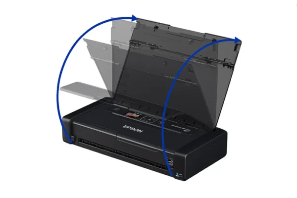 Epson WorkForce WF-100 Portable Wireless Color Inkjet Printer 1.44-inch LCD Built-in Battery - C11CE05502