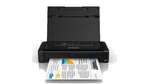 Epson WorkForce WF-100 Portable Wireless Color Inkjet Printer 1.44-inch LCD Built-in Battery - C11CE05502