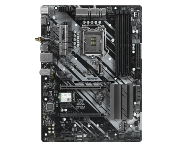 ASRock Z490 Phantom Gaming 4/ac Intel LGA1200 ATX Motherboard WiFi Bluetooth DDR4 HDMI - ASROCK Z490 PHANTOM GAMING 4/AC