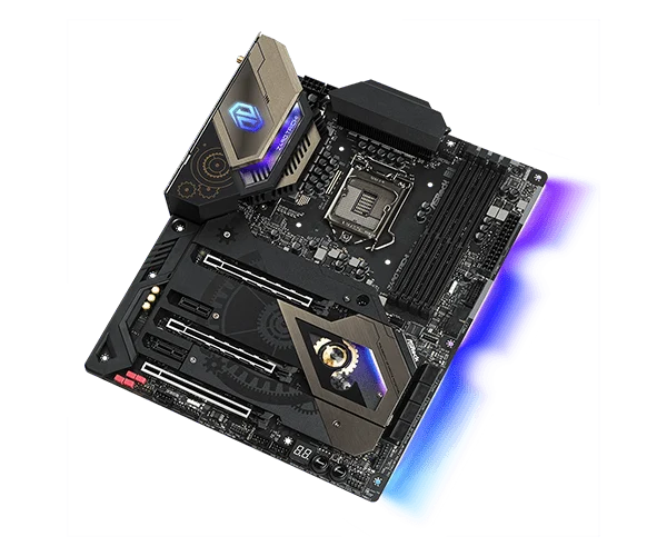 ASRock Z490 Taichi Intel LGA1200 ATX Motherboard WiFi 6 2.5G LAN PCIe 4.0 Ready DDR4 - ASROCK Z490 TAICHI