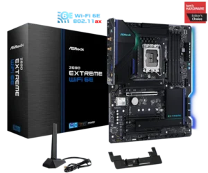ASRock Z690 Extreme WiFi 6E - ATX, LGA1700, DDR4, PCIe 5.0, Dual LAN, Wi-Fi 6E - ASROCK Z690 EXTREME WIFI 6E