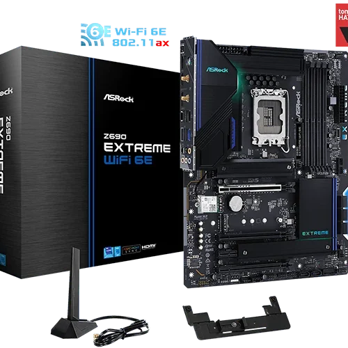 ASRock Z690 Extreme WiFi 6E - ATX, LGA1700, DDR4, PCIe 5.0, Dual LAN, Wi-Fi 6E - ASROCK Z690 EXTREME WIFI 6E