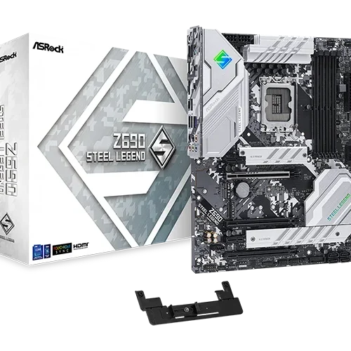 ASRock Z690 Steel Legend - ATX, LGA1700, DDR4, PCIe 5.0, 2.5G LAN - ASROCK Z690 STEEL LEGEND