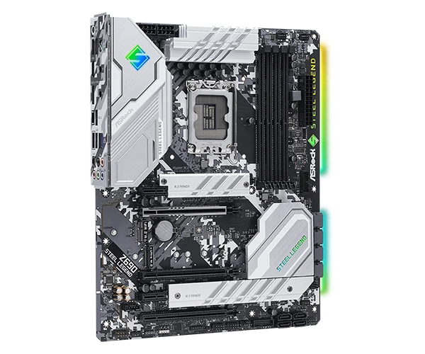 ASRock Z690 Steel Legend - ATX, LGA1700, DDR4, PCIe 5.0, 2.5G LAN - ASROCK Z690 STEEL LEGEND