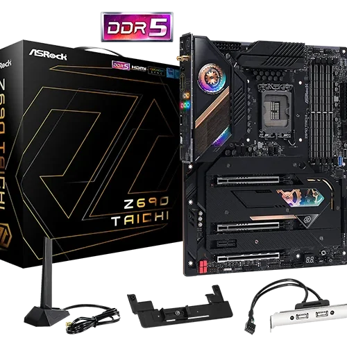 ASRock Z690 Taichi - ATX, LGA1700, DDR5, PCIe 5.0, Thunderbolt 4, Wi-Fi 6E - ASROCK Z690 TAICHI