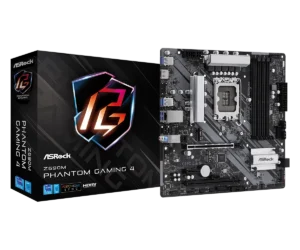 ASRock Z690M Phantom Gaming 4 - Micro ATX, LGA1700, DDR4, PCIe 4.0, Gigabit LAN - ASROCK Z690M PHANTOM GAMING 4