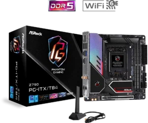 ASRock Z790 Phantom Gaming ITX/TB4 - Mini-ITX, LGA1700, DDR5, PCIe 5.0, Wi-Fi 6E, Thunderbolt 4 - ASROCK Z790 PHANTOM GAMING ITX/TB4